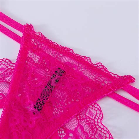 Oem Valentine S Day High Quality Luxury Lace Open Back Bikini Womens Sexy Underwear Crotchless