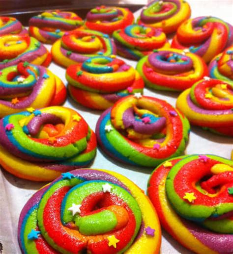 Rainbow Unicorn Poop Cookies