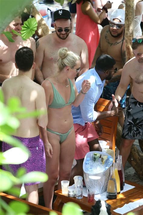 LINDSEY VONN In Bikini At A Pool Party In Miami HawtCelebs