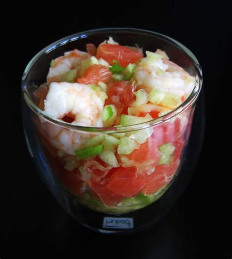 Verrine Crevette Pomme Pamplemousse Recettes