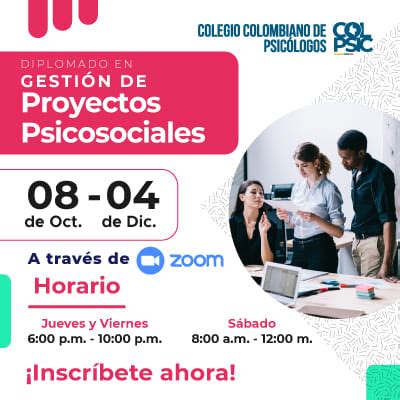 Diplomado en gestión de proyectos psicosociales Colegio Colombiano de