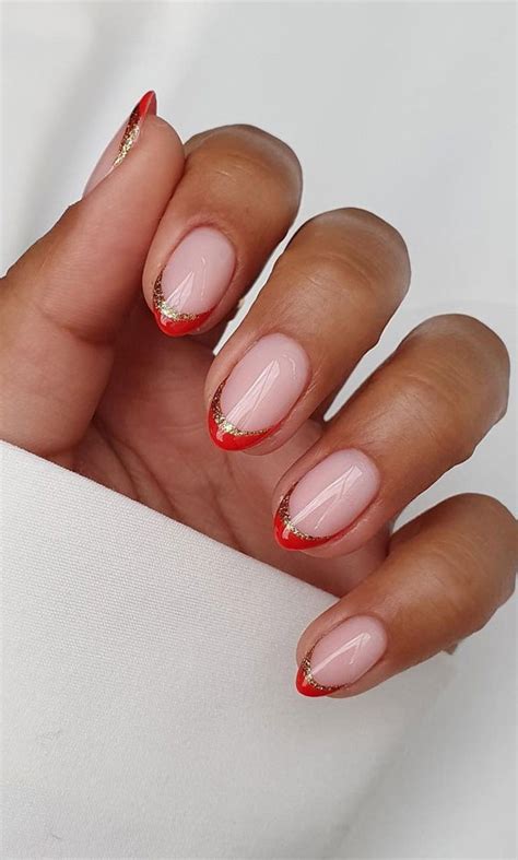 Red Tip Nail Designs