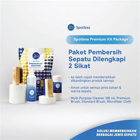 Jual Spotless Shoe Cleaner Premium Kit Package Paket Sabun Cuci