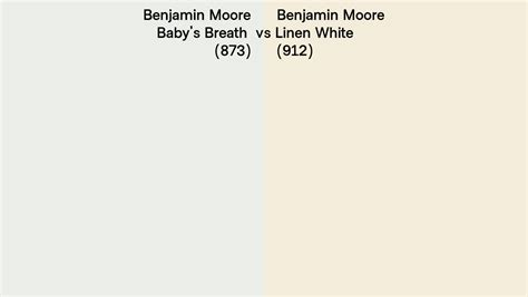 Benjamin Moore Baby S Breath Vs Linen White Side By Side Comparison