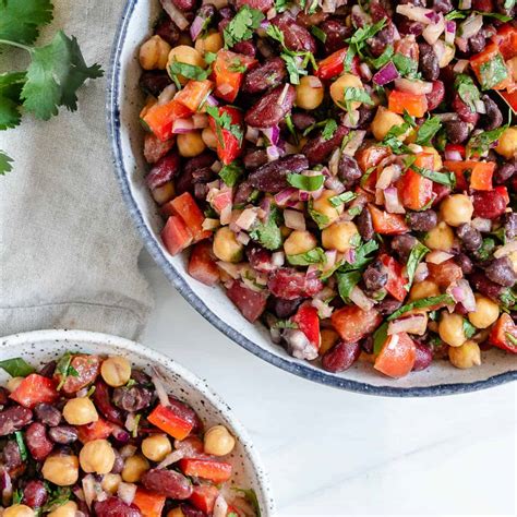 Mixed Bean Salad - Plant-Based on a Budget