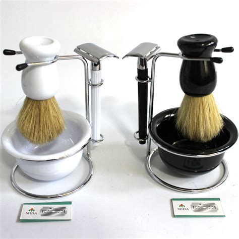 Kit Barbeador Manual Vintage Barba Barbeador Shopee Brasil