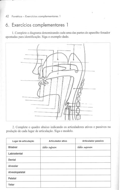 Exercícios De Fonética E Fonologia - NAZAEDU