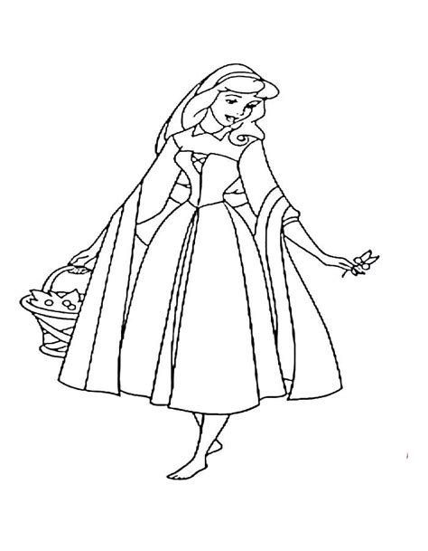 Fairy Tale Briar Rose Coloring Page