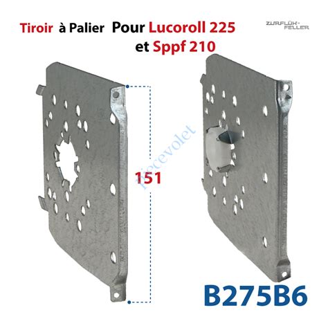 Zurflüh Feller B275B6 Tiroir à Palier ø 18 en Acier Galvanisé 15 10