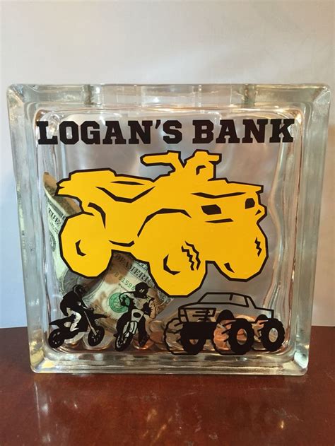 Glass Block Bank Glass Blocks Crafty Projects Diy And Crafts