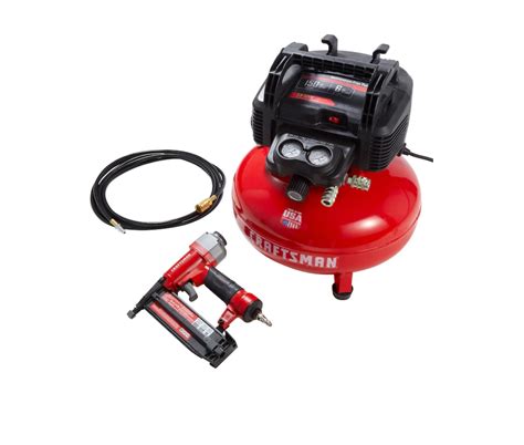 Craftsman Cmec1kit18 6 Gallon Single Stage Portable Corded Electric Pancake Air Compressor With