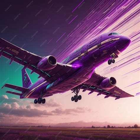 Premium Photo | Cybernetic futuristic airplane with futuristic blue and