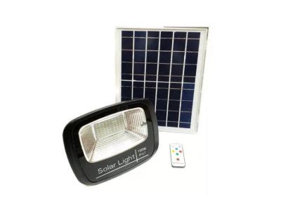 Reflector Led Con Panel Solar 100w Recargable Ip67 Potente GENERICO