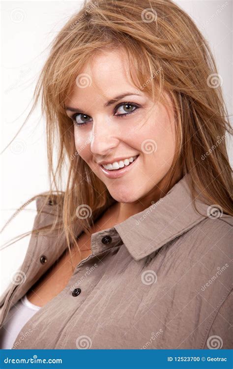 Pretty Twenties Caucasian Blonde Woman Stock Photo Image Of Woman Fashion