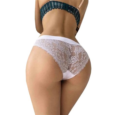 Lace Sexy Lingerie Sheer Lace Girl S Panties Breathable Romantic Briefs Plus Size Womens