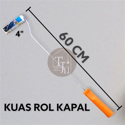 Jual KUAS ROLL KAPAL UKURAN 4 INCH GAGANG KUAS ROLL KAPAL Ukuran 4