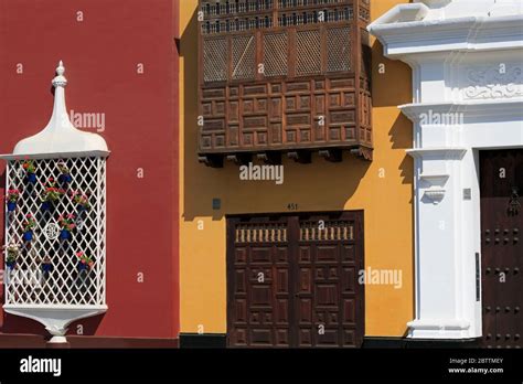 Plaza De Armas Trujillo Peru South America Stock Photo Alamy