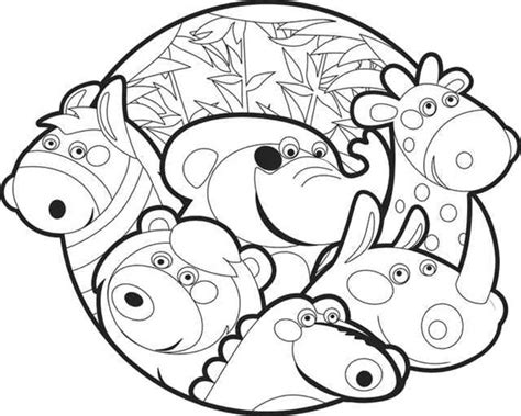 Varios Desenhos Juntos - Desenhos GRÁTIS de Vários Animais Juntos para Imprimir e Colorir/Pintar