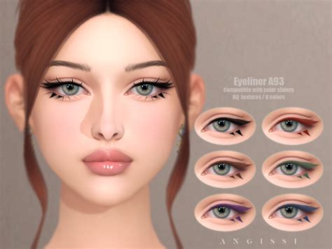 The Sims Resource Eyeliner A Sims Sims Cc Makeup Makeup Cc