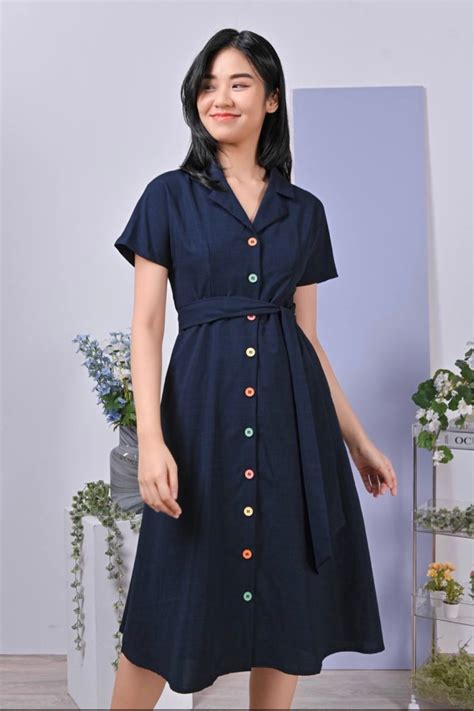 BNWT All Would Envy AWE Jackie Camp Collar Shirt Dress Women S Fashion