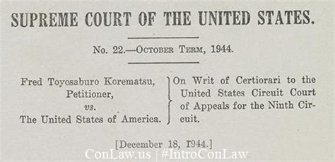 An Introduction to Constitutional Law » Korematsu v. United States