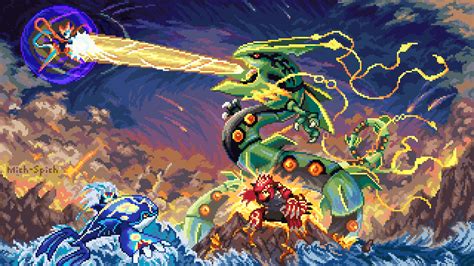 Primal Groudon And Kyogre And Mega Rayquaza Wallpaper