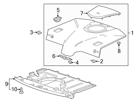 Cadillac Elr Package Tray Trim Package Tray Gm Parts