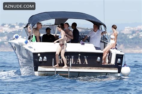 Gina Gershon Sexy Seen In A Bikini On Boat Aznude