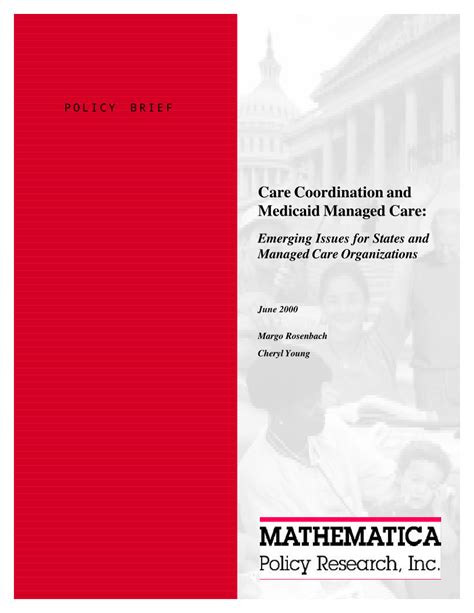 (PDF) Care Coordination and Medicaid Managed Care: Emerging Issues for ...
