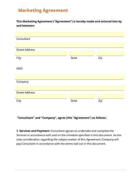 Free Digital Marketing Contract Template