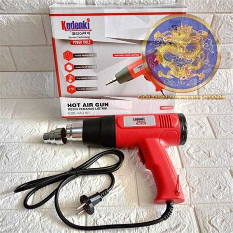 Promo Heatgun Air Hotgun Mesin Pemanas Heat Gun Hot Gun Kodenki 1500 Watt Diskon 23 Di Seller
