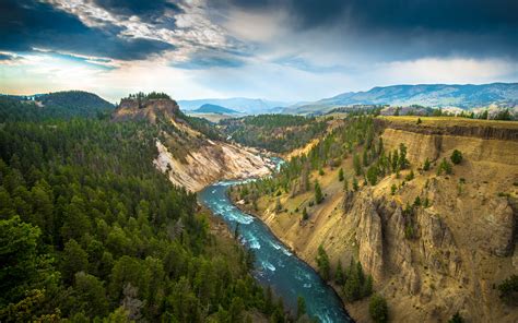 Download National Park Yellowstone Nature Canyon HD Wallpaper