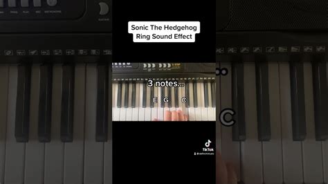 Sonic The Hedgehog Ring Sound Effect Piano Beginner Lesson Youtube