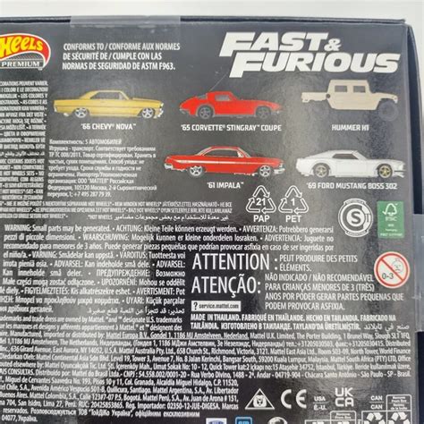 FAST AND FURIOUS Hot Wheels Premium Box Set 5 Pack Sealed Complete Set HKF07 EUR 18 53 PicClick FR