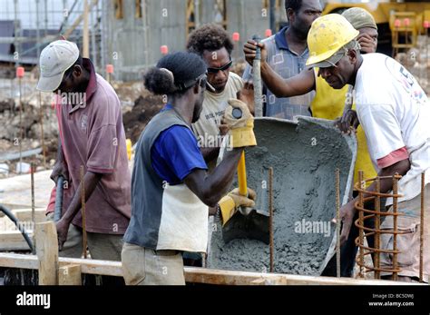 Port Vila Vanuatu Workers Stock Photo Alamy