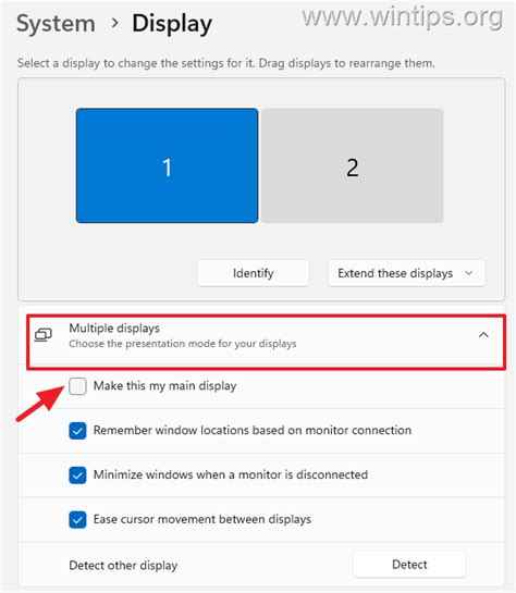 How to Setup Dual Monitors in Windows 11. - WinTips.org