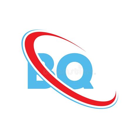 Bq B Q Letter Logo Design Initial Letter Bq Linked Circle Upercase