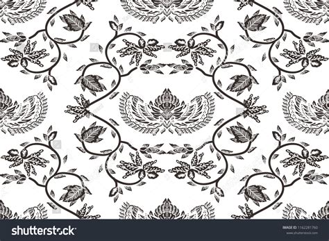 batik hitam putih simple  koleksi gambar