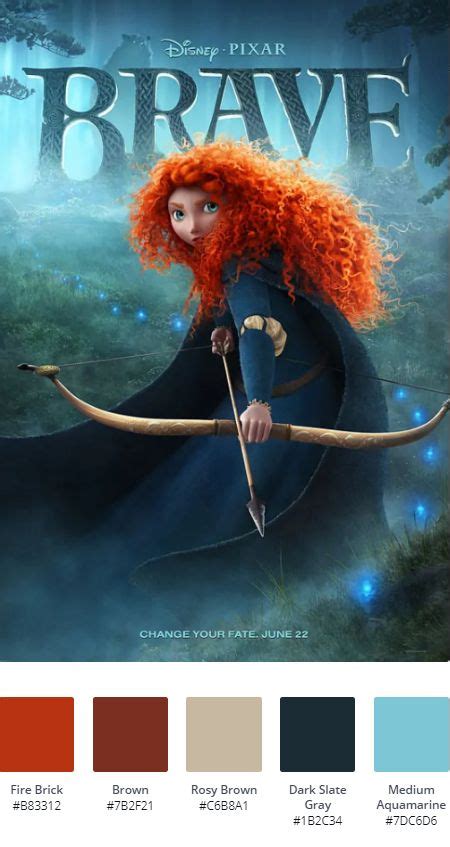 Brave Movie Poster Color Palette