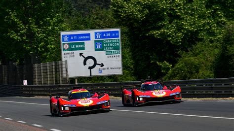 fast ferrari sets le mans pace  prepares