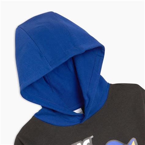 Character The Hedgehog Sonic Novelty Hoodie Grey