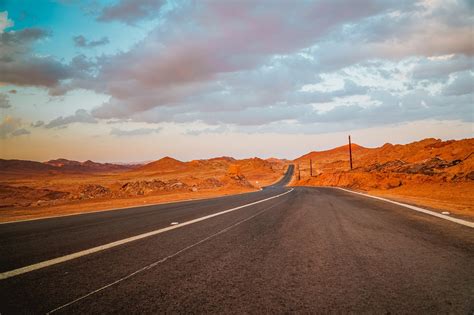 La Carretera Atardecer Desierto Foto Gratis En Pixabay Pixabay