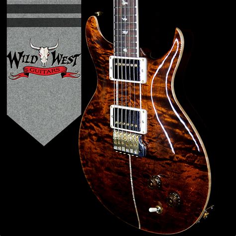 2018 Prs Wood Library Quilt 10 Top Santana Retro Flame Mahogany Neck