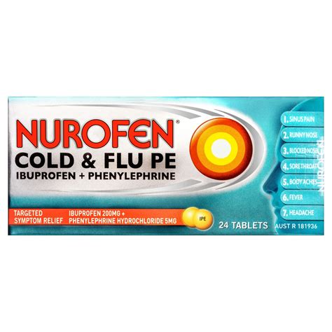 Nurofen Cold + Flu PE 24 Tablets