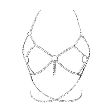 Tao Tao Rhinestone Chain Bra Crystal Body Chains For Women Necklace Bikini Nightclub Body Chain