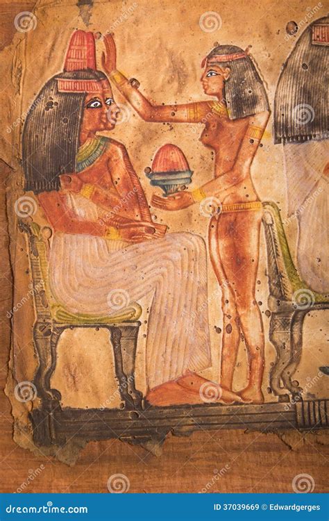Egyptian Old Art Nude Slave Stock Illustration Illustration Of