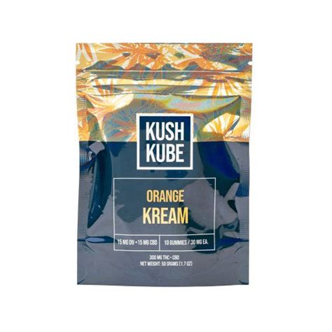 Shop Kush Kube Delta 9 CBD Gummies Orange Kream Online CannaBuddy