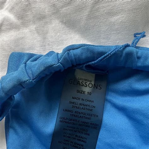 GLASSONS BLUE BIKINI SIZE New Style Worn Once Depop