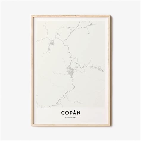 map  copan copan map print copan map poster city map etsy