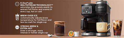 Amazon Keurig K Duo Hot Iced Single Serve Carafe Coffee Maker MultiStream Technology